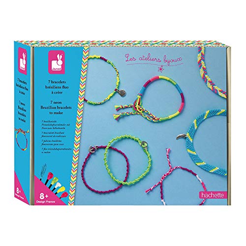 Janod - Set zum Erstellen von 7 Freundschaftsarmbändern in Neonfarben - Les Ateliers Bijoux - Set für kreative Freizeitbeschäftigungen für Kinder - Feinmotorik und Kreativität - Ab 8 Jahren, J07929 Janod - Set zum Erstellen von 7 Freundschaftsarmbändern in Neonfarben - Les Ateliers Bijoux - Set für kreative Freizeitbeschäftigungen für Kinder - Feinmotorik und Kreativität - Ab 8 Jahren, J07929 von Janod