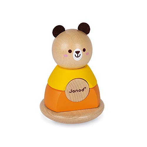 Janod - Stehaufbär aus Massivholz - Kleinkindspielzeug Handhabung und Stecken - Farbe auf Wasserbasis - Ab 1 Jahr, J08184 Janod - Stehaufbär aus Massivholz - Kleinkindspielzeug Handhabung und Stecken - Farbe auf Wasserbasis - Ab 1 Jahr, J08184 von Janod