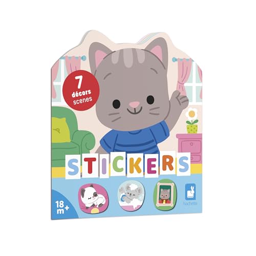 Janod - Stickerheft Ab 18 Monaten - Thema Das Haus - 12 Seiten zum Gestalten - 8 Seiten Stickern - Kreative Freizeitbeschäftigungen für Kinder, Regenbogen-Multicolor Janod - Stickerheft Ab 18 Monaten - Thema Das Haus - 12 Seiten zum Gestalten - 8 Seiten Stickern - Kreative Freizeitbeschäftigungen für Kinder, Regenbogen-Multicolor von Janod