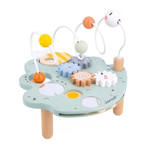 Janod - Sweet Cocoon Aktivitätstisch - 5 Kleinkind-Aktivitäten - Kleinkindspielzeug - Entwicklung der Feinmotorik - Aktivitätsblatt aus FSC-Holz - Ab 18 Monaten, J04056 Janod - Sweet Cocoon Aktivitätstisch - 5 Kleinkind-Aktivitäten - Kleinkindspielzeug - Entwicklung der Feinmotorik - Aktivitätsblatt aus FSC-Holz - Ab 18 Monaten, J04056 von Janod