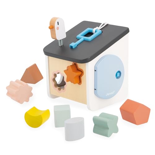 Janod - Sweet Cocoon Vogelhaus-Formensortierer - 8 Teile zum Stecken - Baby- und Kleinkindspiel - Farben und Formen Lernen - Spielzeug aus FSC-Holz - Ab 18 Monaten, J04062 Janod - Sweet Cocoon Vogelhaus-Formensortierer - 8 Teile zum Stecken - Baby- und Kleinkindspiel - Farben und Formen Lernen - Spielzeug aus FSC-Holz - Ab 18 Monaten, J04062 von Janod