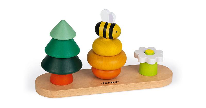 "Janod-WWF® Stapelspiel ""Wald"" 3 Figuren (Holz)" von Janod