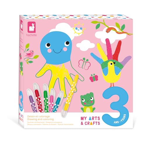 Janod - Zeichnen und Ausmalen - Basteln für Kinder - Kreativset - Gemälde, Zeichnung und Filzstift - Ausmalbild für Kinder - Aktivität für Kinder 3 Jahre - J09149 Janod - Zeichnen und Ausmalen - Basteln für Kinder - Kreativset - Gemälde, Zeichnung und Filzstift - Ausmalbild für Kinder - Aktivität für Kinder 3 Jahre - J09149 von Janod