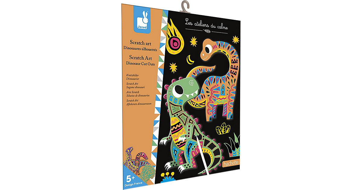 Kreativ-Set Kratzbilder Dinosaurier von Janod