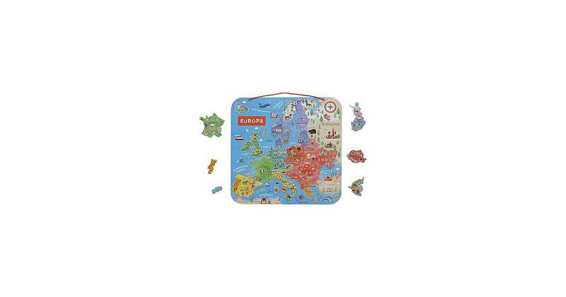 "Magnetisches Land-Puzzle ""Europa""" mehrfarbig von Janod