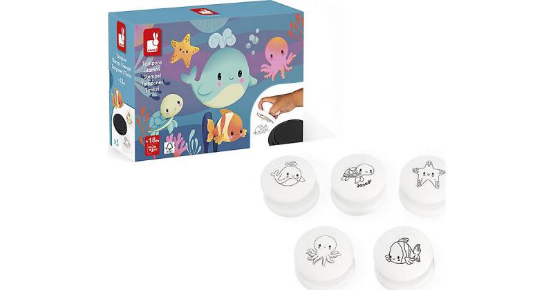 Ocean Stampinoo - 5 Stempel von Janod