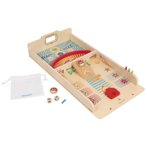 Janod - Puckspiel aus Holz Retro - Gesellschaftsspiele Kind - Geschicklichkeitsspiel Fördert strategisches Denken und Konzentration - FSC-zertifiziert - Ab 6 Jahren, J02081 Janod - Puckspiel aus Holz Retro - Gesellschaftsspiele Kind - Geschicklichkeitsspiel Fördert strategisches Denken und Konzentration - FSC-zertifiziert - Ab 6 Jahren, J02081 von Janod