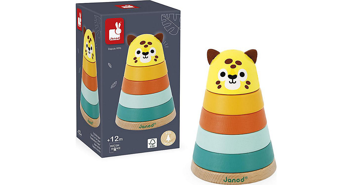 Tropik - Stapelspielzeug Jaguar von Janod