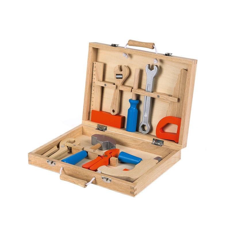 Werkzeugkoffer BRICO ‘KIDS  9-teilig aus Holz von Janod