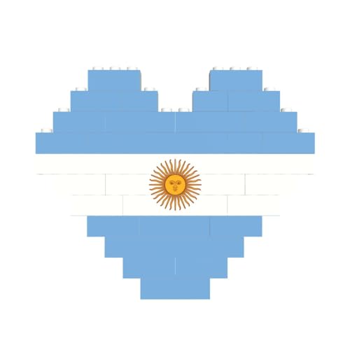 Argentinische Flagge Druck Baustein Block Puzzle Herzform â für Valentinstag, Geburtstag, Hochzeit Argentinische Flagge Druck Baustein Block Puzzle Herzform â für Valentinstag, Geburtstag, Hochzeit von JaoXer