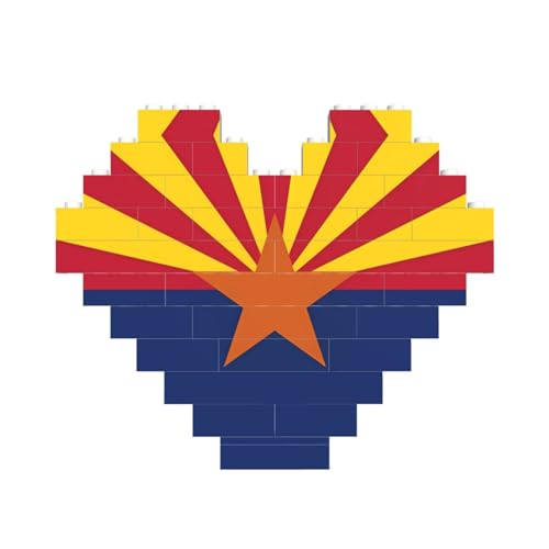Arizona Flagge Druck Baustein Block Puzzle Herzform â für Valentinstag, Geburtstag, Hochzeit Arizona Flagge Druck Baustein Block Puzzle Herzform â für Valentinstag, Geburtstag, Hochzeit von JaoXer