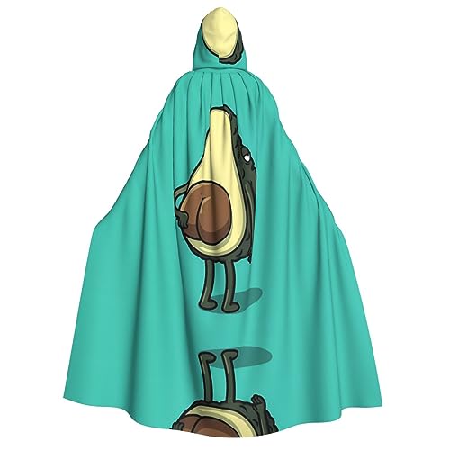 Avocado Butt Erwachsene Kapuzenumhang Kostüm Cosplay Zauberer Motto Umhang Perfekt für Halloween, Ostern & Karneval Partys von JaoXer