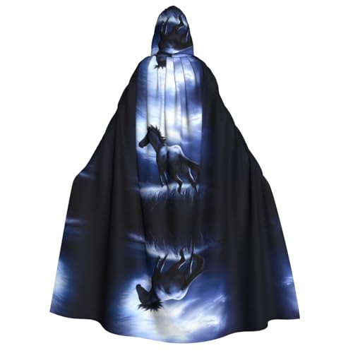 Blue Horse Kapuzenumhang für Erwachsene, Kostüm, Cosplay, Zauberer-Thema, perfekt für Halloween, Ostern und Karnevalspartys Blue Horse Kapuzenumhang für Erwachsene, Kostüm, Cosplay, Zauberer-Thema, perfekt für Halloween, Ostern und Karnevalspartys von JaoXer