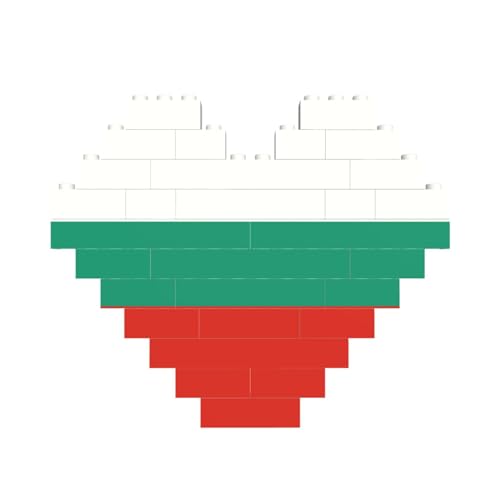 Bulgarische Flagge Druck Baustein Block Puzzle Herzform â für Valentinstag, Geburtstag, Hochzeit Bulgarische Flagge Druck Baustein Block Puzzle Herzform â für Valentinstag, Geburtstag, Hochzeit von JaoXer