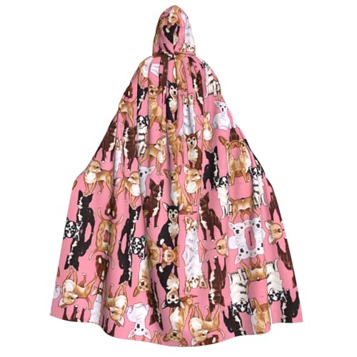 Chiwawas Hundeumhang mit Kapuze, für Erwachsene, Kostüm, Cosplay, Zauberer-Thema, Umhang, perfekt für Halloween, Ostern, Karnevalspartys, Rosa Chiwawas Hundeumhang mit Kapuze, für Erwachsene, Kostüm, Cosplay, Zauberer-Thema, Umhang, perfekt für Halloween, Ostern, Karnevalspartys, Rosa von JaoXer