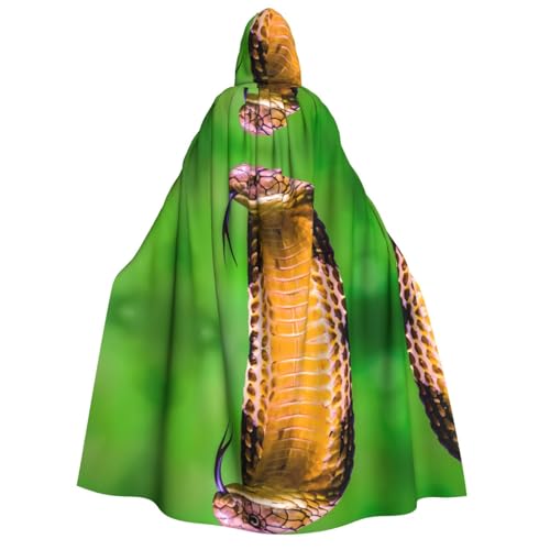 Cobra Snake Kapuzenumhang für Erwachsene, Kostüm, Cosplay, Zauberer-Themen-Umhang, perfekt für Halloween, Ostern, Karnevalspartys Cobra Snake Kapuzenumhang für Erwachsene, Kostüm, Cosplay, Zauberer-Themen-Umhang, perfekt für Halloween, Ostern, Karnevalspartys von JaoXer
