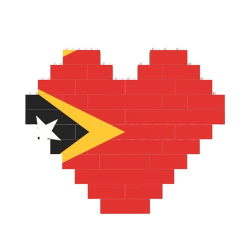 Demokratische Republik Timor-Leste Druck Baustein Block Puzzle Herzform â für Valentinstag, Geburtstag, Hochzeit von JaoXer