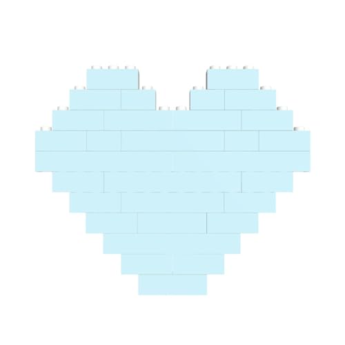 Einfarbiges, kleines, frisches Druck-Baustein-Puzzle in Herzform, für Valentinstag, Geburtstag, Hochzeit von JaoXer