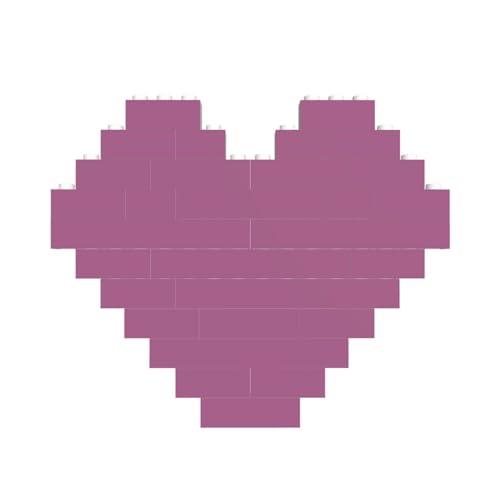 Einfarbiges Traubenroter Druck, Baustein-Puzzle, Herzform, für Valentinstag, Geburtstag, Hochzeit Einfarbiges Traubenroter Druck, Baustein-Puzzle, Herzform, für Valentinstag, Geburtstag, Hochzeit von JaoXer