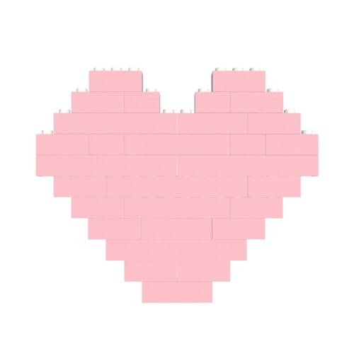 Einfarbiges rosa Druck-Baustein-Puzzle in Herzform – für Valentinstag, Geburtstag, Hochzeit Einfarbiges rosa Druck-Baustein-Puzzle in Herzform – für Valentinstag, Geburtstag, Hochzeit von JaoXer