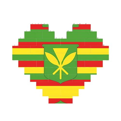 Einheimische Hawaii-Flagge, Druck, Baustein-Puzzle, Herzform, für Valentinstag, Geburtstag, Hochzeit Einheimische Hawaii-Flagge, Druck, Baustein-Puzzle, Herzform, für Valentinstag, Geburtstag, Hochzeit von JaoXer