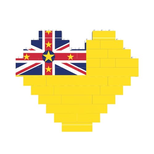 Flag of Niue Print Building Brick Block Puzzle Heart Shaped â for Valentine's Day, Birthday, Wedding Flag of Niue Print Building Brick Block Puzzle Heart Shaped â for Valentine's Day, Birthday, Wedding von JaoXer
