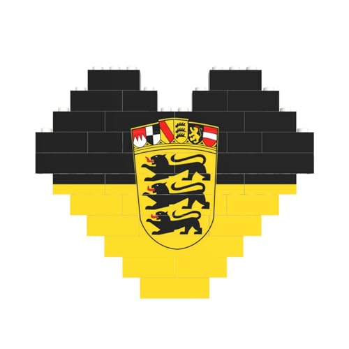 Flagge Baden-Württemberg Druck Baustein Block Puzzle Herzform â für Valentinstag, Geburtstag, Hochzeit Flagge Baden-Württemberg Druck Baustein Block Puzzle Herzform â für Valentinstag, Geburtstag, Hochzeit von JaoXer