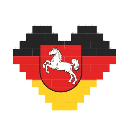 Flagge Niedersachsen Druck Baustein Block Puzzle Herzform â für Valentinstag, Geburtstag, Hochzeit Flagge Niedersachsen Druck Baustein Block Puzzle Herzform â für Valentinstag, Geburtstag, Hochzeit von JaoXer