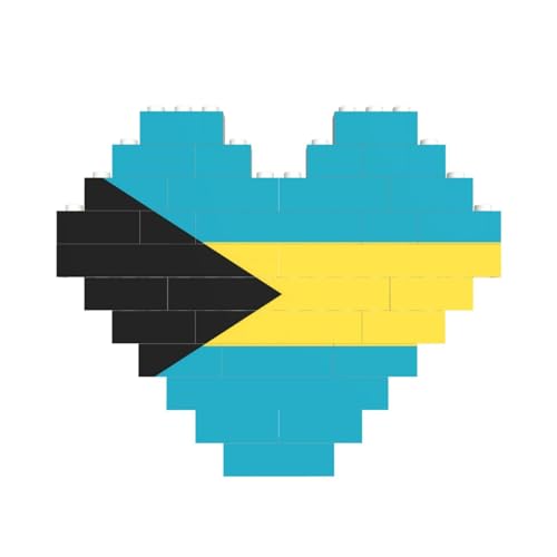 Flagge der Bahamas Druck Baustein Block Puzzle Herzform â für Valentinstag, Geburtstag, Hochzeit Flagge der Bahamas Druck Baustein Block Puzzle Herzform â für Valentinstag, Geburtstag, Hochzeit von JaoXer