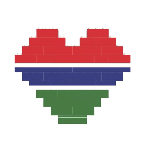 Flagge der Gambia Druck Baustein Block Puzzle Herzform â für Valentinstag, Geburtstag, Hochzeit Flagge der Gambia Druck Baustein Block Puzzle Herzform â für Valentinstag, Geburtstag, Hochzeit von JaoXer
