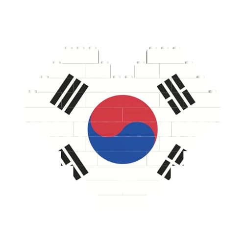 Flagge der Republik Korea Druck Baustein Block Puzzle Herzform â für Valentinstag, Geburtstag, Hochzeit Flagge der Republik Korea Druck Baustein Block Puzzle Herzform â für Valentinstag, Geburtstag, Hochzeit von JaoXer