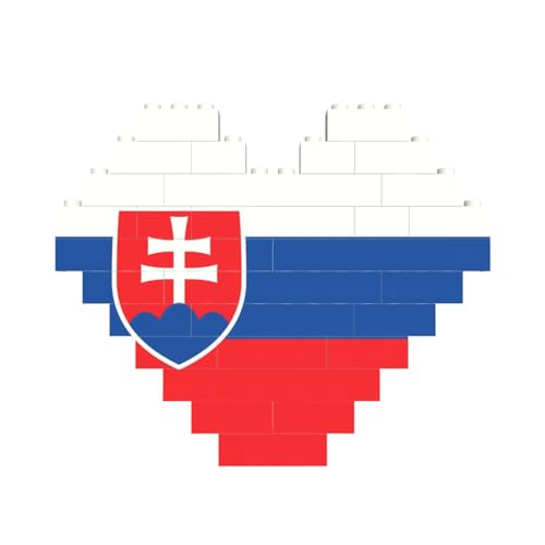 Flagge der Slowakei Druck Baustein Block Puzzle Herzform â für Valentinstag, Geburtstag, Hochzeit Flagge der Slowakei Druck Baustein Block Puzzle Herzform â für Valentinstag, Geburtstag, Hochzeit von JaoXer