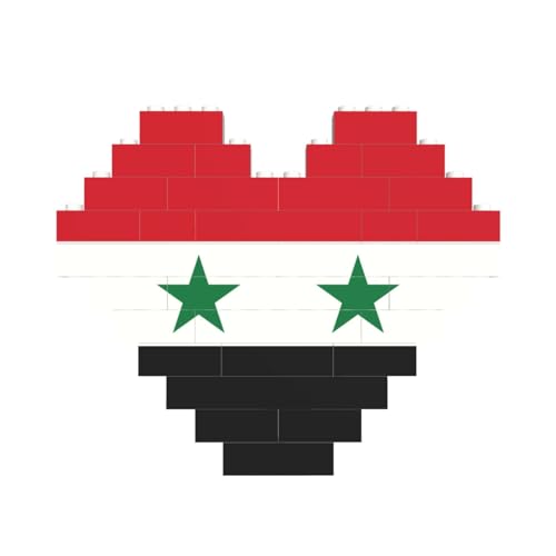 Flagge der Syrischen Arabischen Republik Druck Baustein Block Puzzle Herzform â für Valentinstag, Geburtstag, Hochzeit Flagge der Syrischen Arabischen Republik Druck Baustein Block Puzzle Herzform â für Valentinstag, Geburtstag, Hochzeit von JaoXer