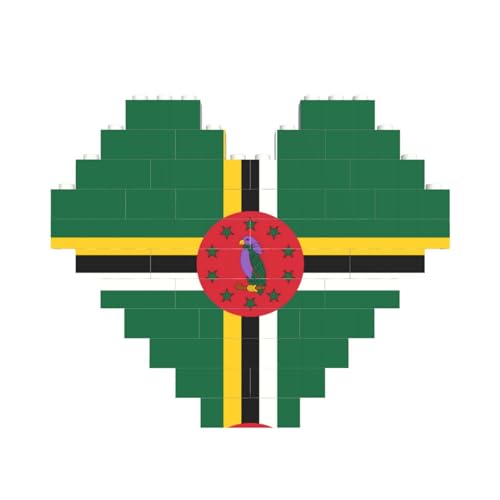 Flagge des Commonwealth of Dominica Print Building Brick Block Puzzle Heart Shaped â for Valentine's Day, Birthday, Wedding Flagge des Commonwealth of Dominica Print Building Brick Block Puzzle Heart Shaped â for Valentine's Day, Birthday, Wedding von JaoXer
