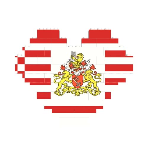 Flagge des Senats von Bremen Druck Baustein Block Puzzle Herzform â für Valentinstag, Geburtstag, Hochzeit Flagge des Senats von Bremen Druck Baustein Block Puzzle Herzform â für Valentinstag, Geburtstag, Hochzeit von JaoXer