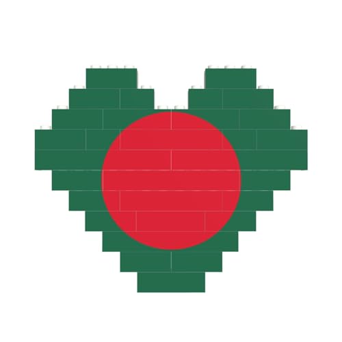 Flagge von Bangladesch Druck Baustein Block Puzzle Herzform â für Valentinstag, Geburtstag, Hochzeit Flagge von Bangladesch Druck Baustein Block Puzzle Herzform â für Valentinstag, Geburtstag, Hochzeit von JaoXer
