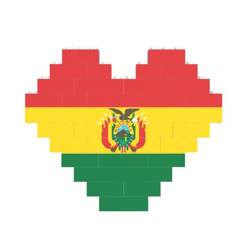 Flagge von Bolivien Druck Baustein Block Puzzle Herzform â für Valentinstag, Geburtstag, Hochzeit Flagge von Bolivien Druck Baustein Block Puzzle Herzform â für Valentinstag, Geburtstag, Hochzeit von JaoXer