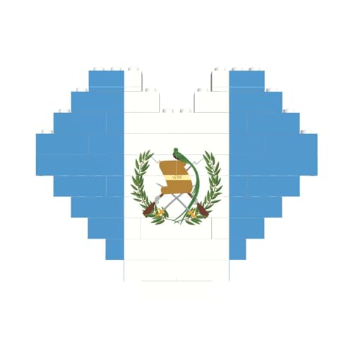 Flagge von Guatemala Druck Baustein Block Puzzle Herzform â für Valentinstag, Geburtstag, Hochzeit Flagge von Guatemala Druck Baustein Block Puzzle Herzform â für Valentinstag, Geburtstag, Hochzeit von JaoXer