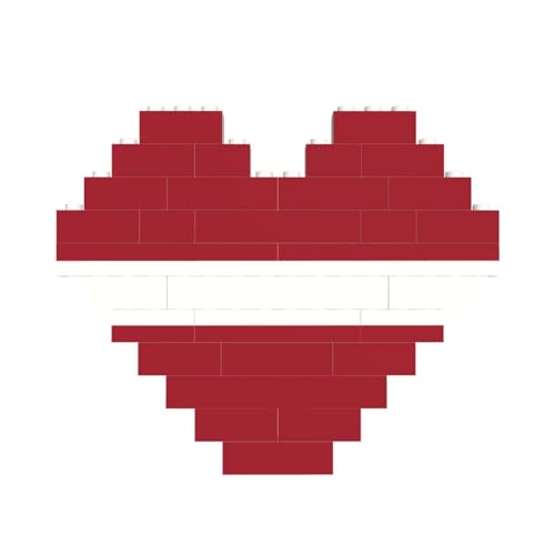 Flagge von Lettland Druck Baustein Block Puzzle Herzform â für Valentinstag, Geburtstag, Hochzeit von JaoXer