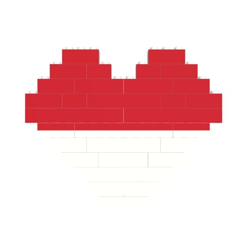 Flagge von Monaco Druck Baustein Block Puzzle Herzform â für Valentinstag, Geburtstag, Hochzeit von JaoXer