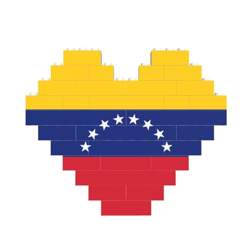 Flagge von Venezuela Druck Baustein Block Puzzle Herzform â für Valentinstag, Geburtstag, Hochzeit Flagge von Venezuela Druck Baustein Block Puzzle Herzform â für Valentinstag, Geburtstag, Hochzeit von JaoXer