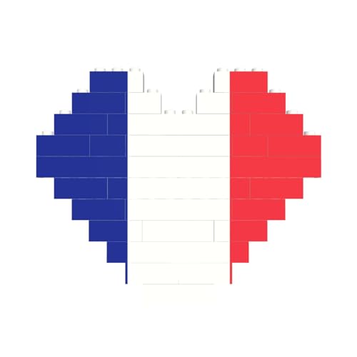 Französische Flagge Druck Baustein Block Puzzle Herzform â für Valentinstag, Geburtstag, Hochzeit Französische Flagge Druck Baustein Block Puzzle Herzform â für Valentinstag, Geburtstag, Hochzeit von JaoXer