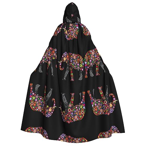 Fröhlicher Elefanten-Umhang mit Kapuze für Erwachsene, Kostüm, Cosplay, Zauberer-Themen-Umhang, perfekt für Halloween, Ostern, Karnevalspartys Fröhlicher Elefanten-Umhang mit Kapuze für Erwachsene, Kostüm, Cosplay, Zauberer-Themen-Umhang, perfekt für Halloween, Ostern, Karnevalspartys von JaoXer