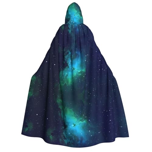 Galaxy Green Kapuzenumhang für Erwachsene, Kostüm, Cosplay, Zauberer-Themen-Umhang, perfekt für Halloween, Ostern und Karnevalspartys Galaxy Green Kapuzenumhang für Erwachsene, Kostüm, Cosplay, Zauberer-Themen-Umhang, perfekt für Halloween, Ostern und Karnevalspartys von JaoXer
