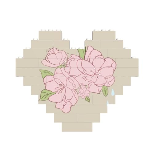 Geteilte Pfirsichblüten Druck Baustein Block Puzzle Herzform â für Valentinstag, Geburtstag, Hochzeit Geteilte Pfirsichblüten Druck Baustein Block Puzzle Herzform â für Valentinstag, Geburtstag, Hochzeit von JaoXer