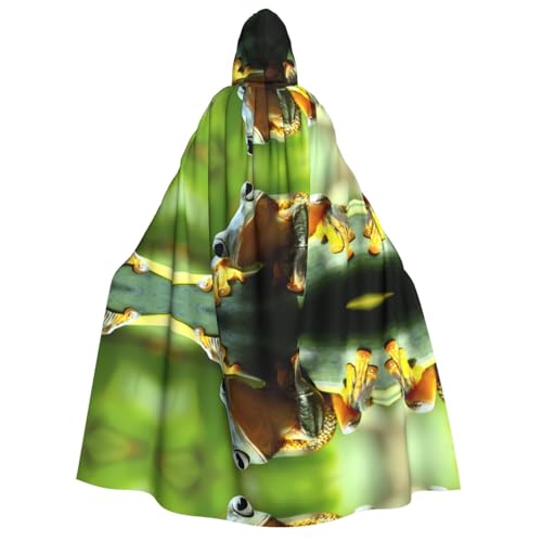 Grüner Frosch Kapuzenumhang für Erwachsene, Kostüm, Cosplay, Zauberer-Themen-Umhang, perfekt für Halloween, Ostern und Karnevalspartys Grüner Frosch Kapuzenumhang für Erwachsene, Kostüm, Cosplay, Zauberer-Themen-Umhang, perfekt für Halloween, Ostern und Karnevalspartys von JaoXer