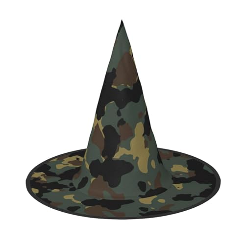 Halloween Hut mit Camouflage-Muster – Erwachsenenkostüm-Zubehör für Party & Maskerade, perfekt für Halloween, Karneval, Cosplay Halloween Hut mit Camouflage-Muster – Erwachsenenkostüm-Zubehör für Party & Maskerade, perfekt für Halloween, Karneval, Cosplay von JaoXer