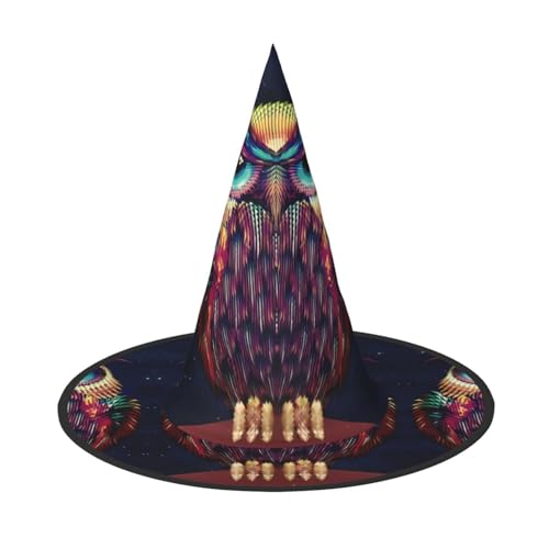 Halloween-Hut mit Eulenmuster, Erwachsenenkostüm-Zubehör für Party & Maskerade, perfekt für Halloween, Karneval, Cosplay Halloween-Hut mit Eulenmuster, Erwachsenenkostüm-Zubehör für Party & Maskerade, perfekt für Halloween, Karneval, Cosplay von JaoXer