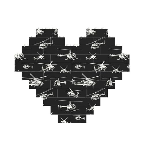 Helikopter Print Building Brick Block Puzzle Heart Shaped â for Valentine's Day Birthday Wedding Helikopter Print Building Brick Block Puzzle Heart Shaped â for Valentine's Day Birthday Wedding von JaoXer