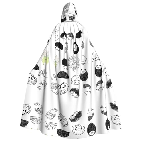 Igel-Umhang mit Kapuze für Erwachsene, Kostüm, Cosplay, Zauberer-Themen-Umhang, perfekt für Halloween, Ostern, Karnevalspartys Igel-Umhang mit Kapuze für Erwachsene, Kostüm, Cosplay, Zauberer-Themen-Umhang, perfekt für Halloween, Ostern, Karnevalspartys von JaoXer